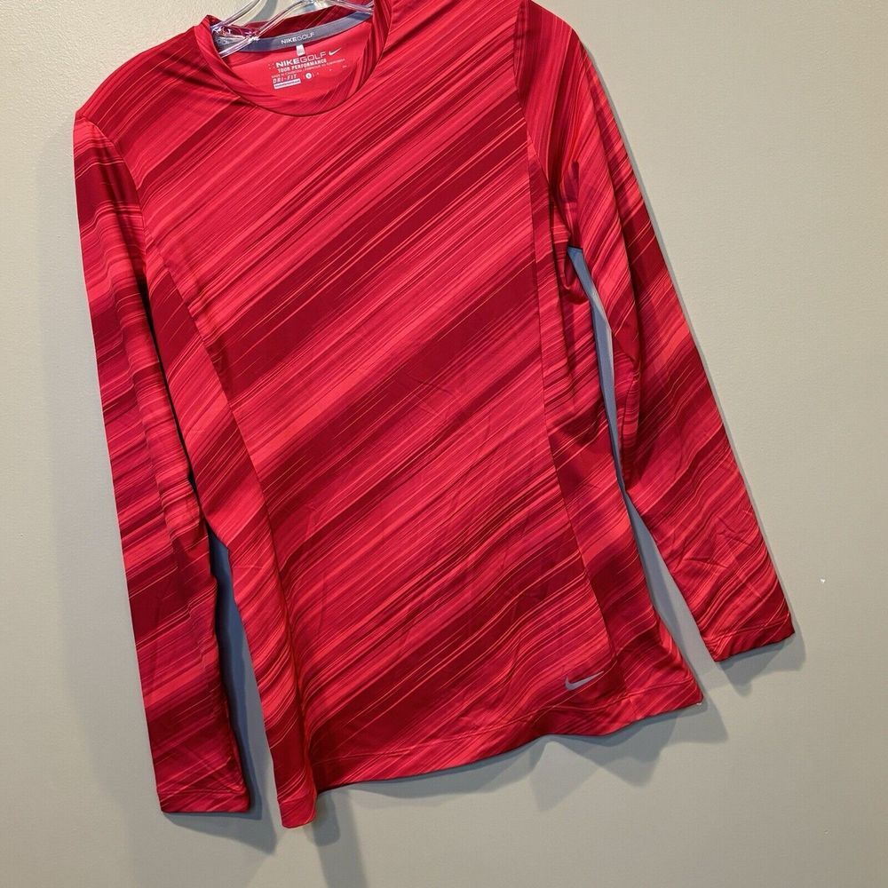 NIKE Golf‎ Tour Performance DRI-FIT Orange Long Sleeve Shirt Women's Size Small
